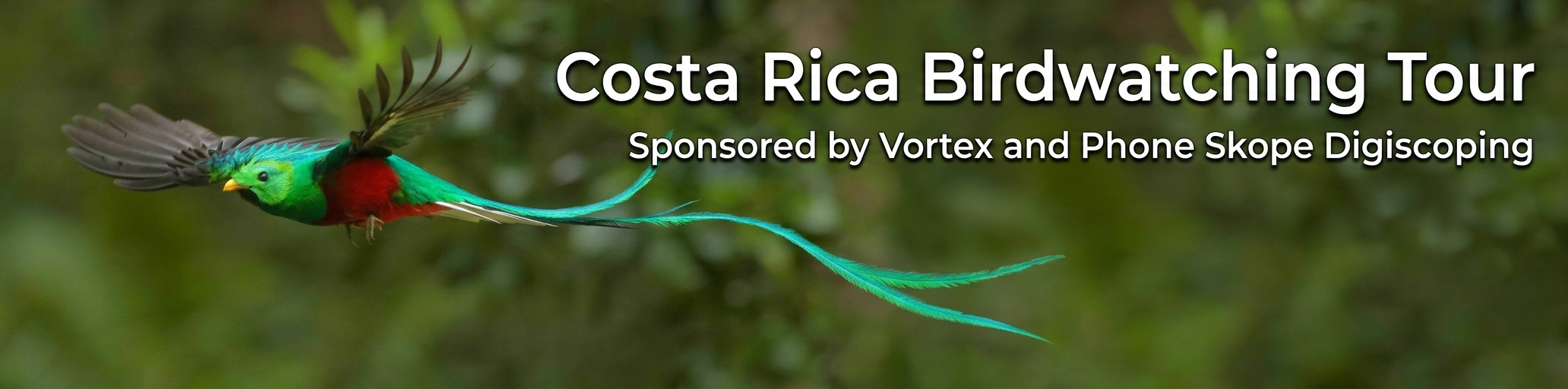 Costa Rica Birdwatching Tour Sponsored by Vortex and Phone Skope Digiscoping