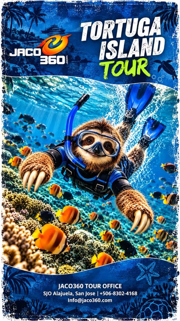 Steve the Sloth Tortuga Island Tour