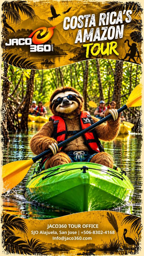 Steve the Sloth Costa Rica Amazon Tour