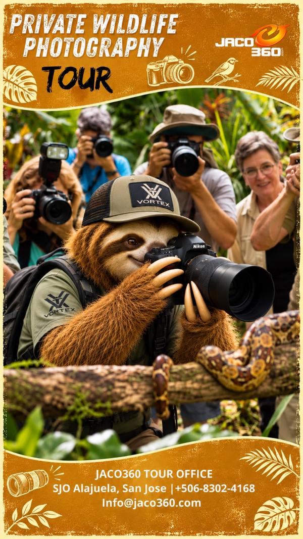 Steve the Sloth Wildlife Photography Tour