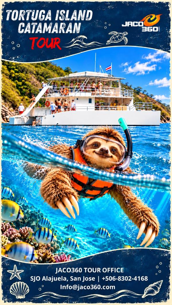 Steve the Sloth Tortuga Island Tour