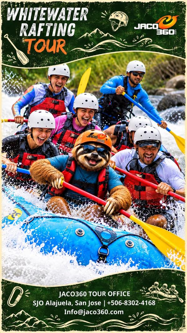 Steve the Sloth Whitewater Rafting Tour