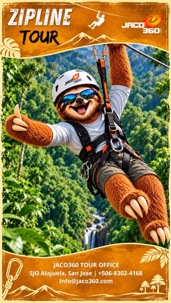 Steve the Sloth Zipline Tour