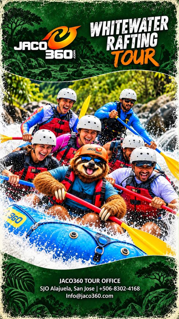 Steve the Sloth Whitewater Rafting Tour